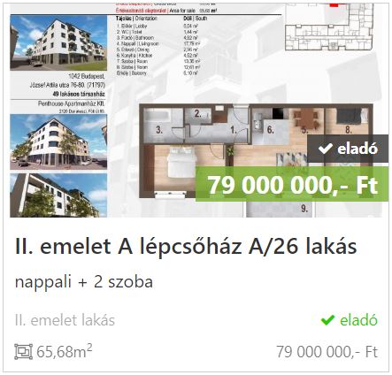 Jázmin lakóház A.A.26