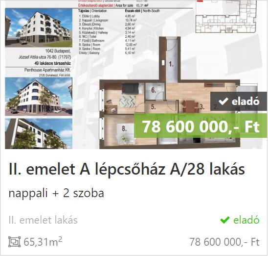 Jázmin lakóház A.A.28