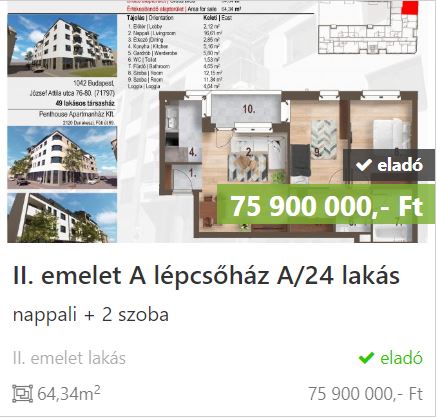 Jázmin lakóház A.A.24