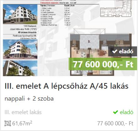 Jázmin lakóház A.A.45