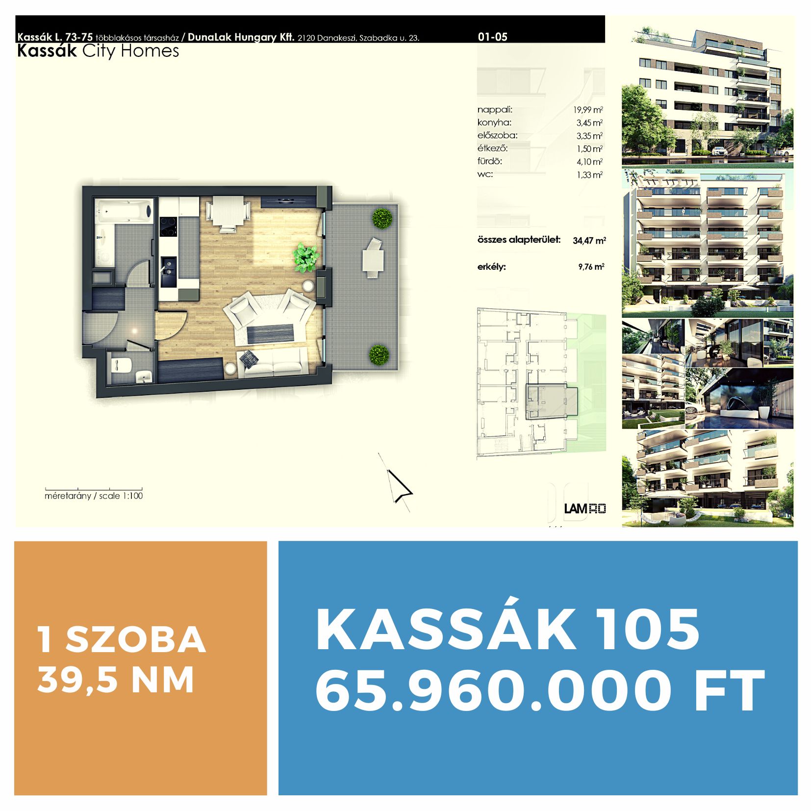 Kassák Társasház lakás 105
