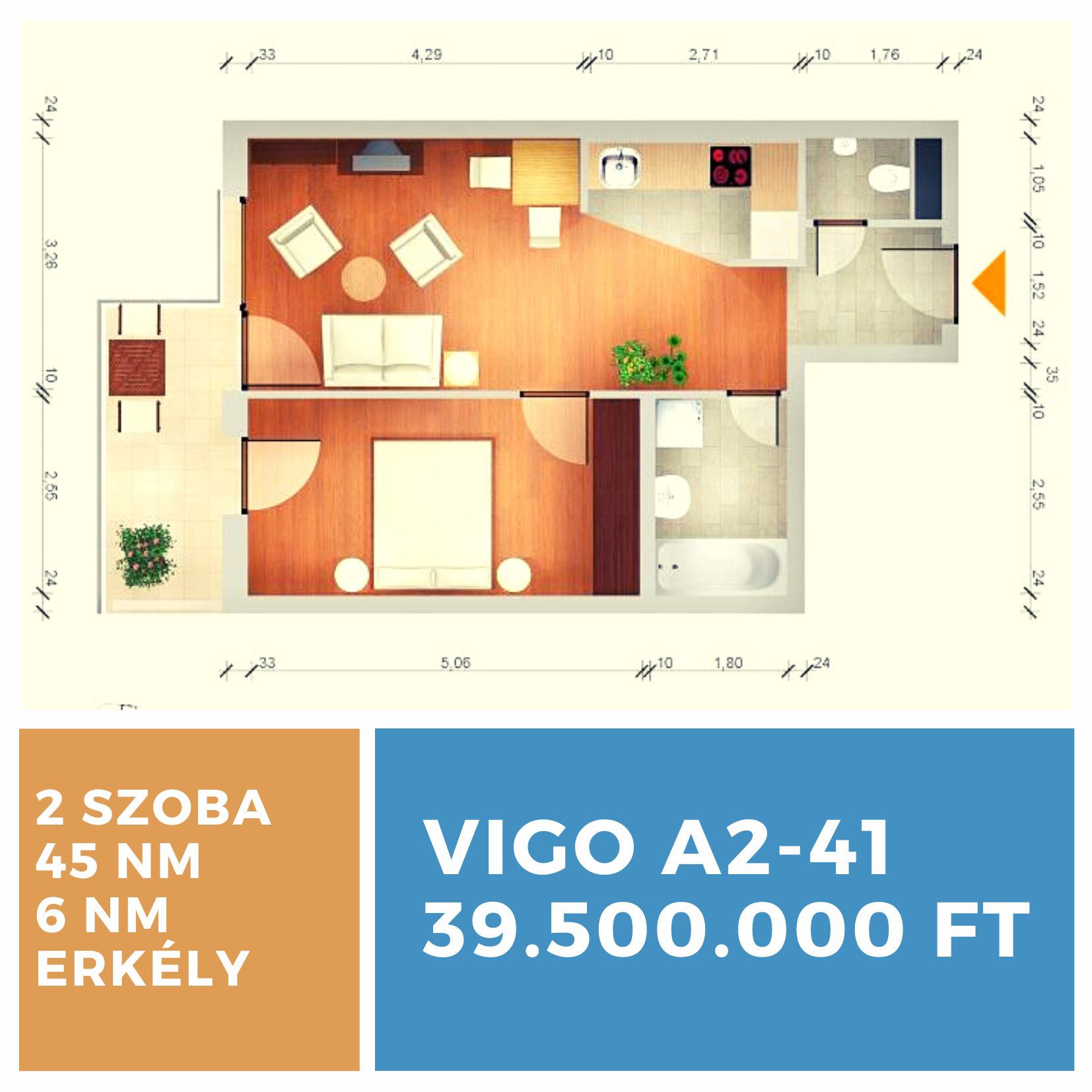 Vigo Társasház lakás A2.41