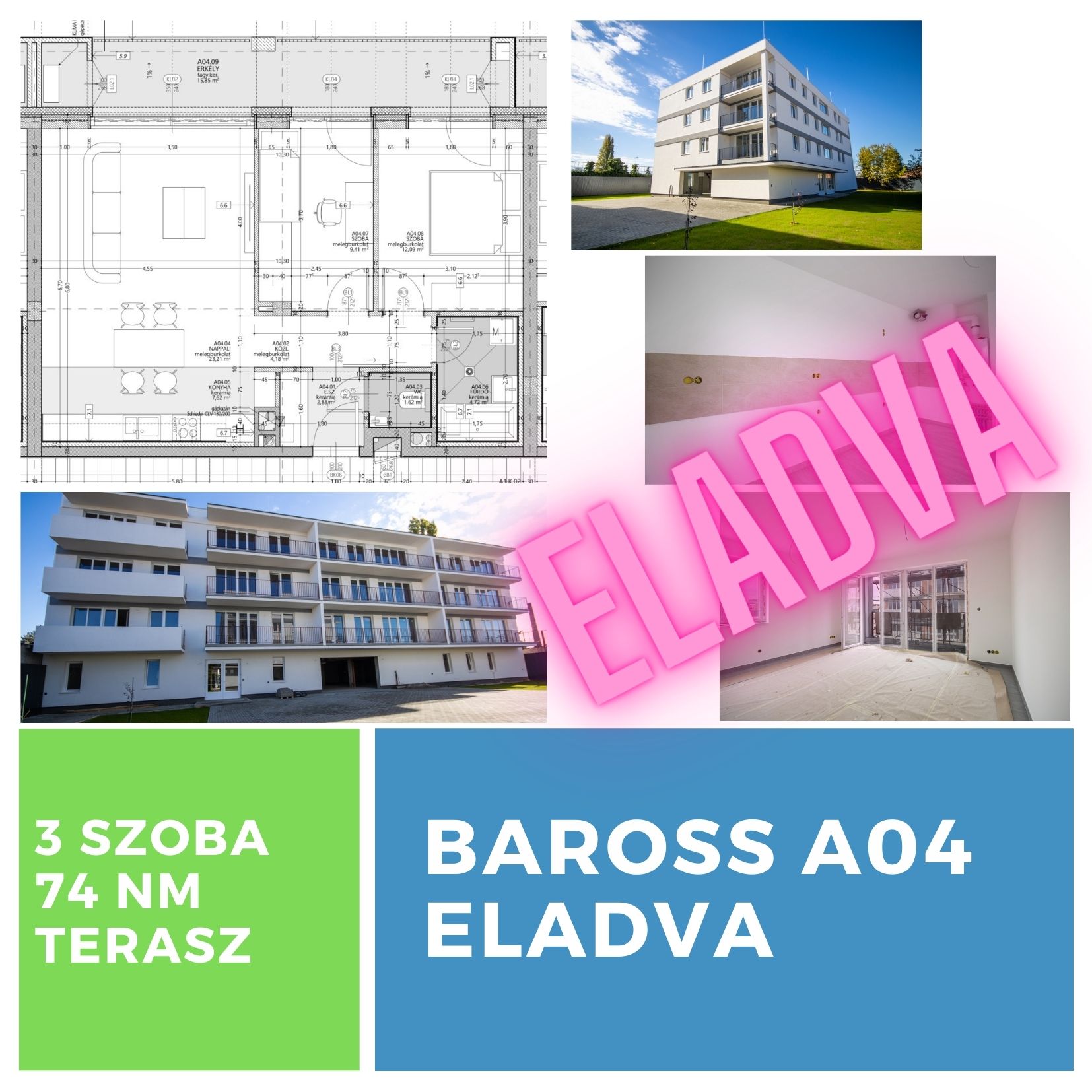 Baross Társasház lakás A04