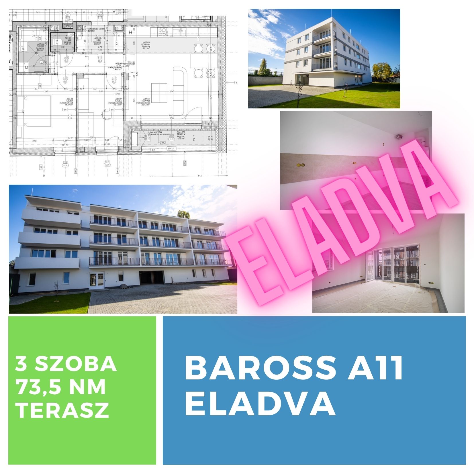 Baross Társasház lakás A11