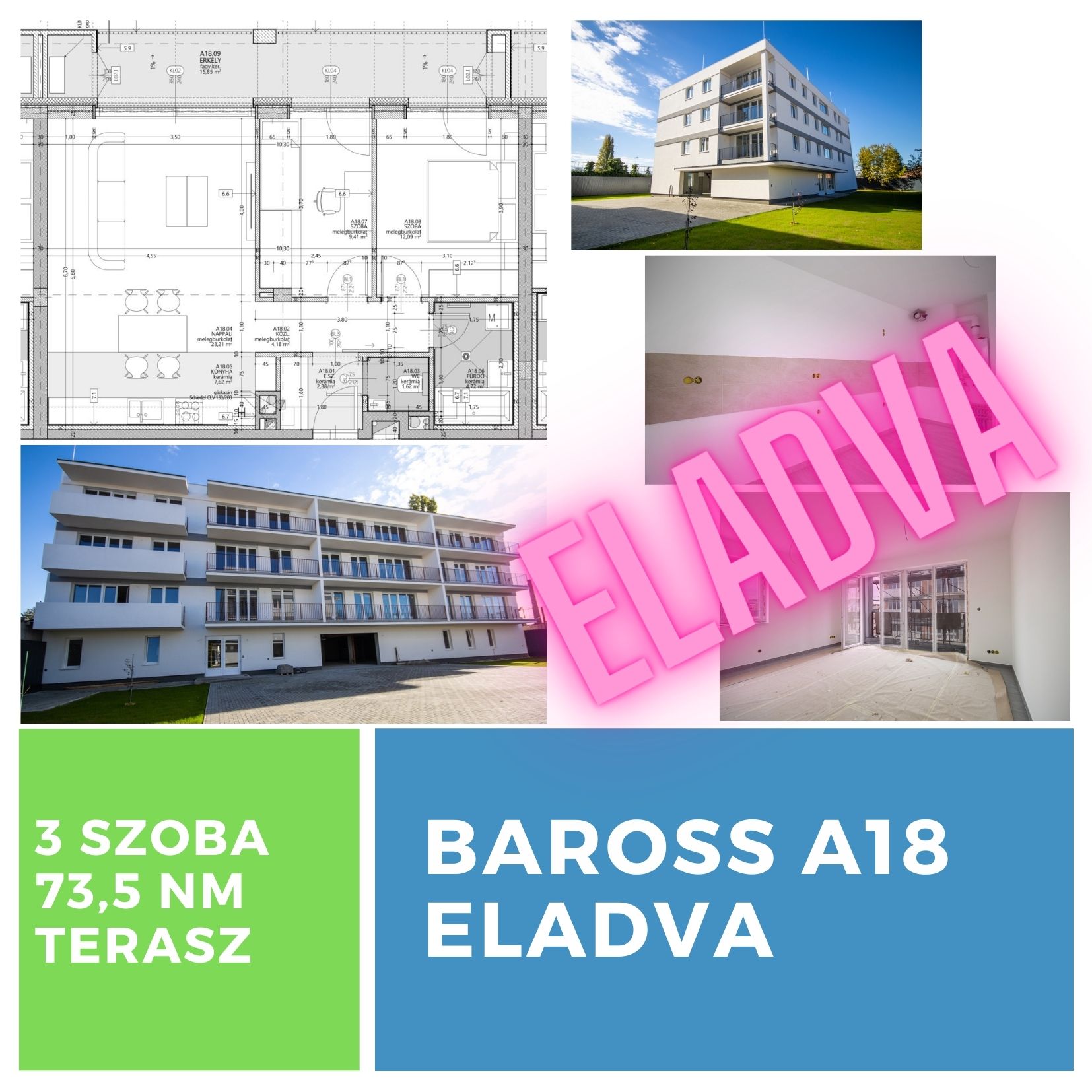 Baross Társasház lakás A18