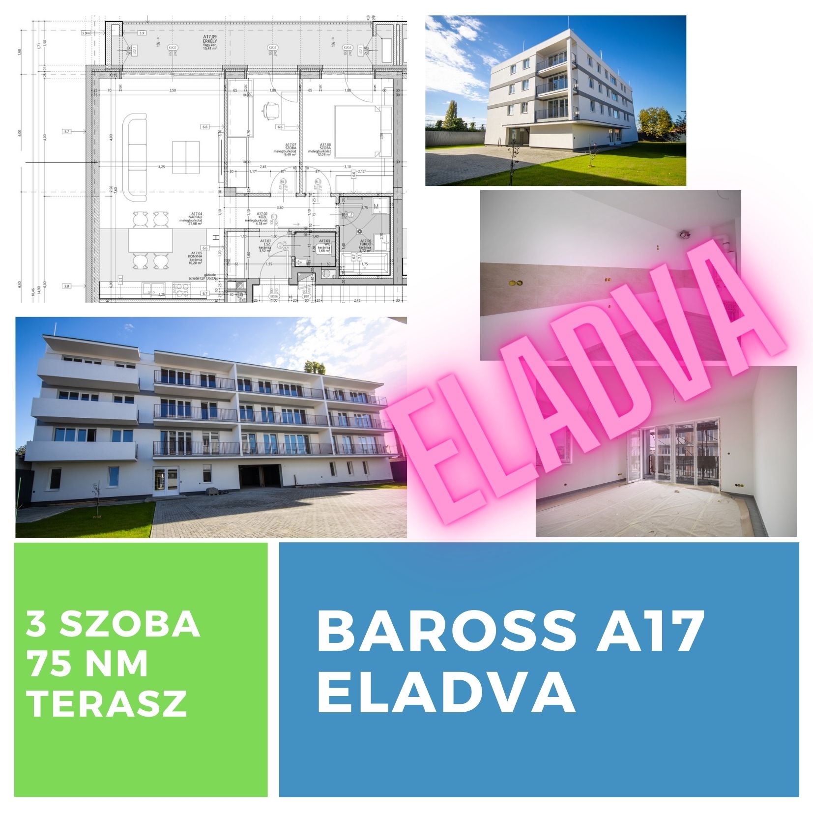 Baross Társasház lakás A17