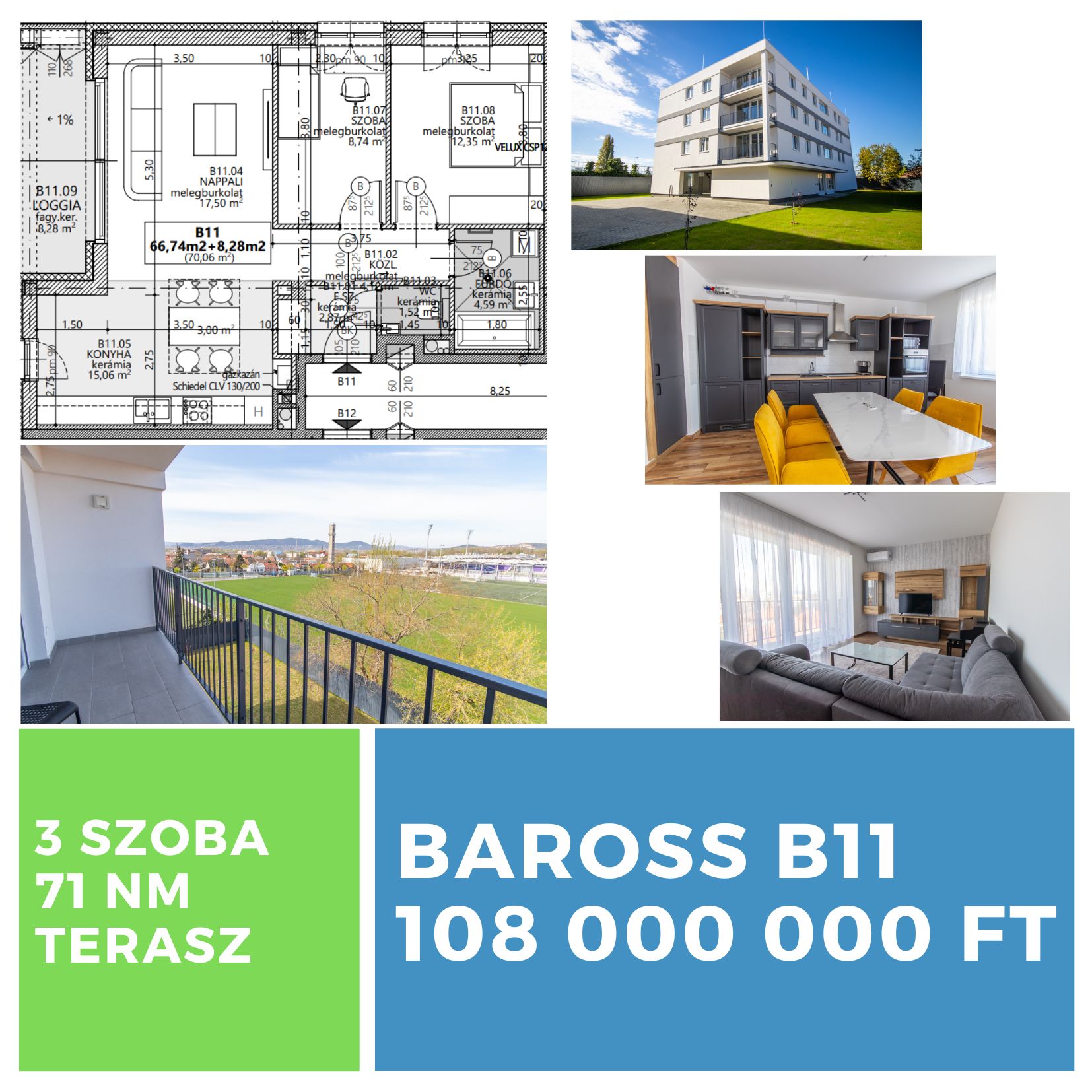 Baross Társasház lakás A21