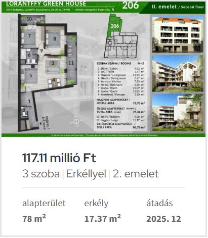 Baross Társasház lakás B03